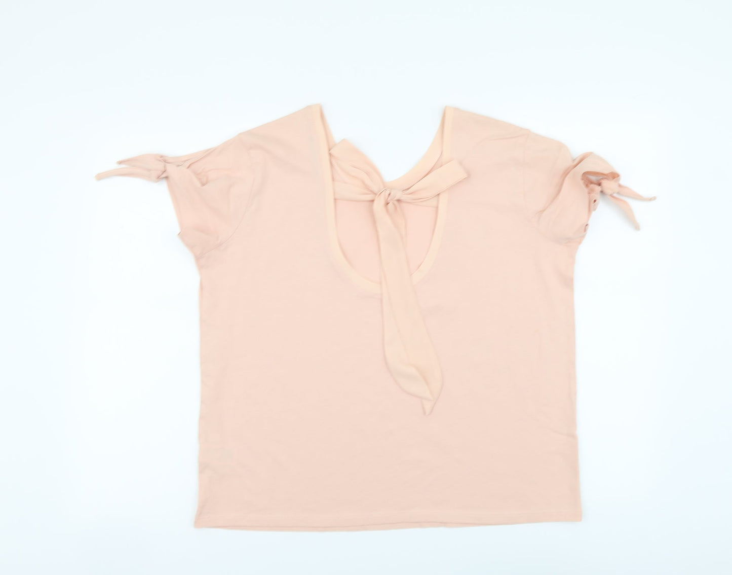 Womens UK Size 14 Marks and Spencer Pink Basic T-Shirt