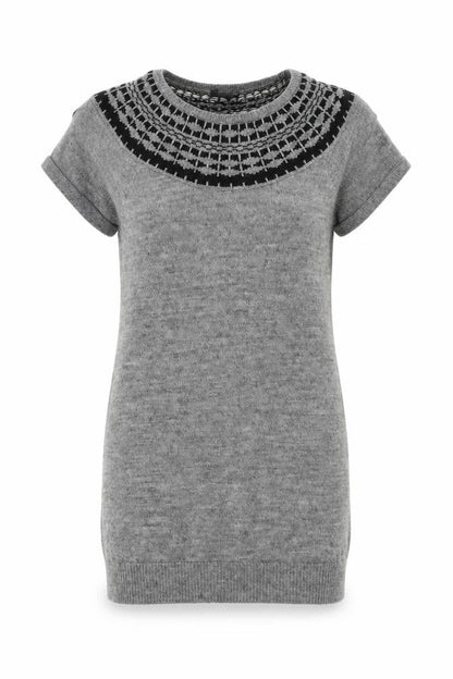 Womens UK Size M H&M Grey Tunic Jumper