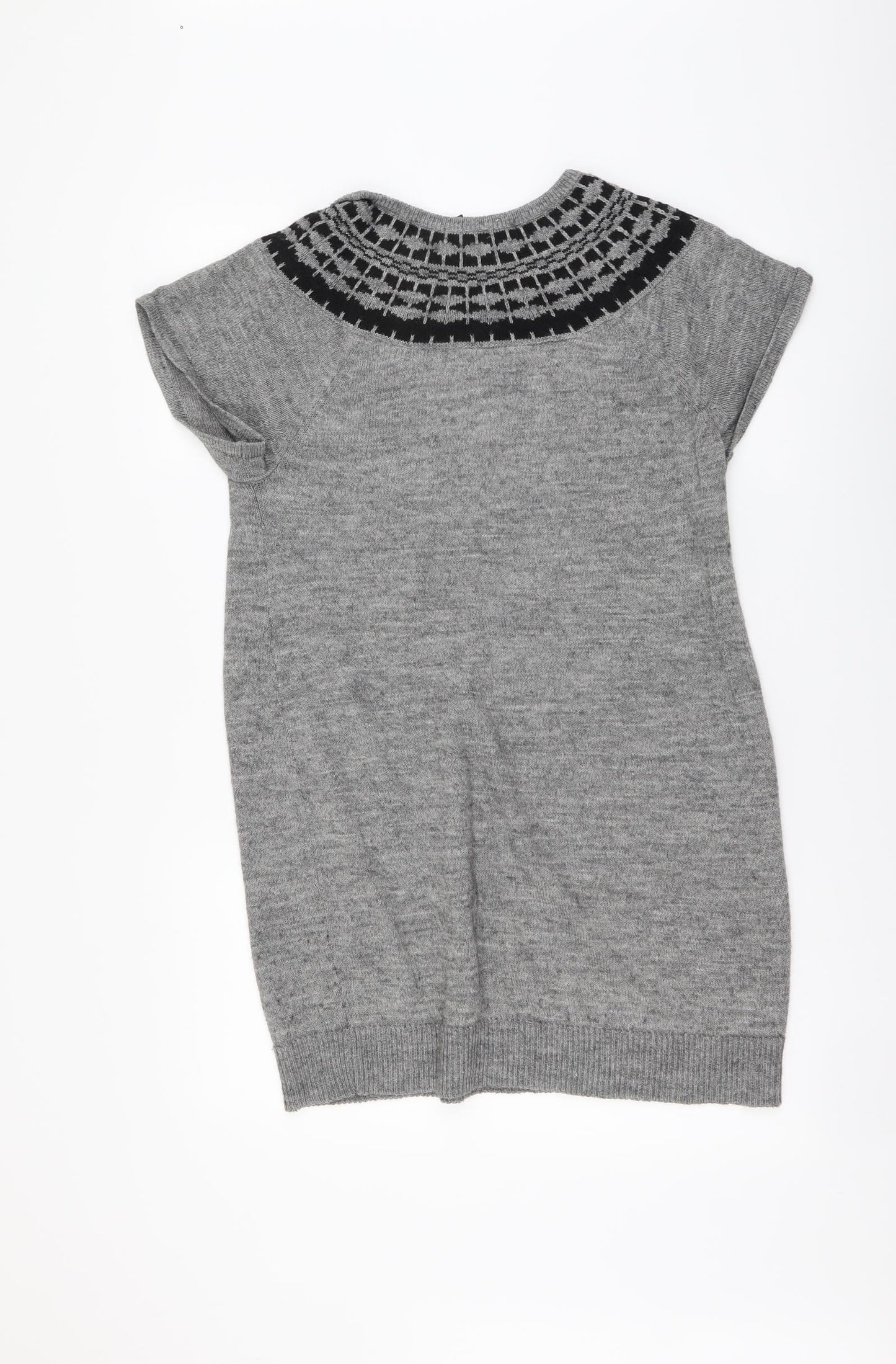 Womens UK Size M H&M Grey Tunic Jumper