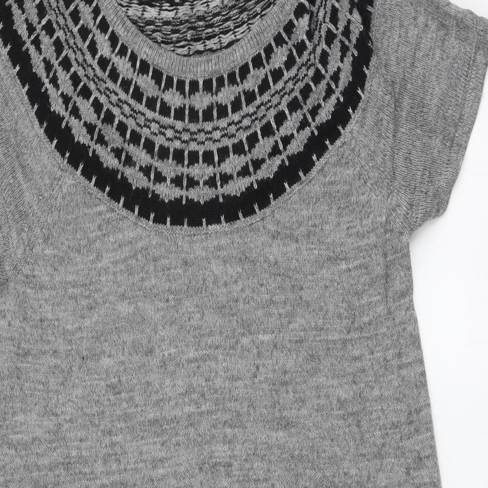Womens UK Size M H&M Grey Tunic Jumper