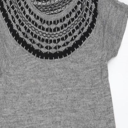 Womens UK Size M H&M Grey Tunic Jumper