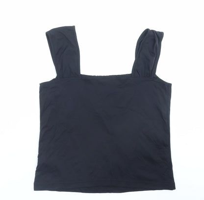 Mamut Womens Black Polyester Cropped Tank Size 12 Square Neck