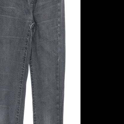 Pull&Bear Womens Black Cotton Skinny Jeans Size 8 L26 in Regular Button