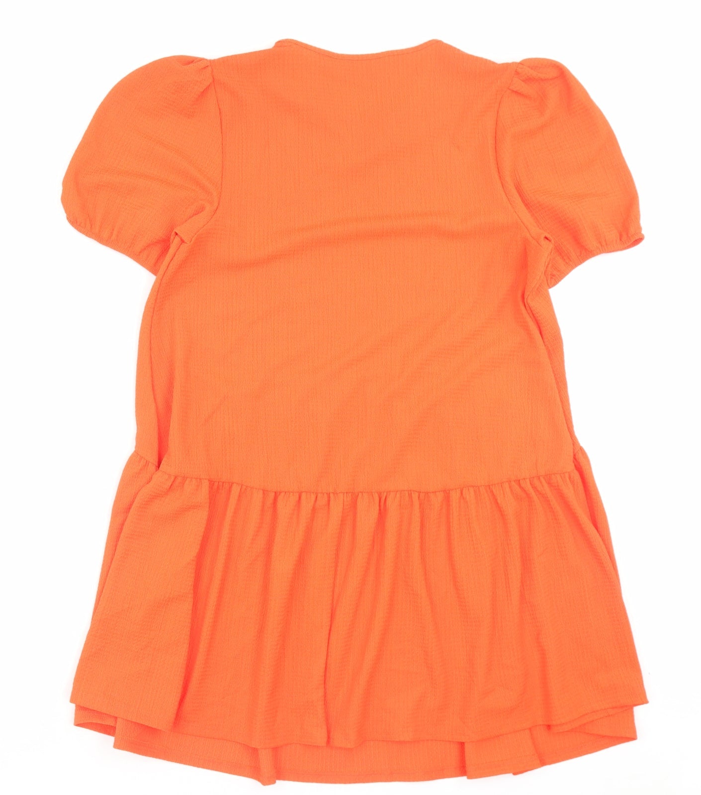 Primark Womens Orange Polyester A-Line Size S Crew Neck Pullover