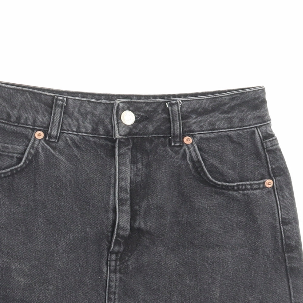 Womens UK Size 6 Topshop A-Line Denim Skirt