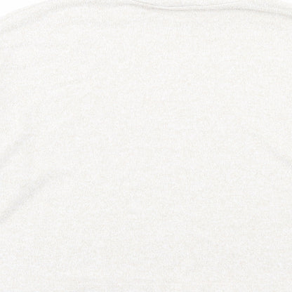Womens UK Size M New Look Beige Cropped T-Shirt