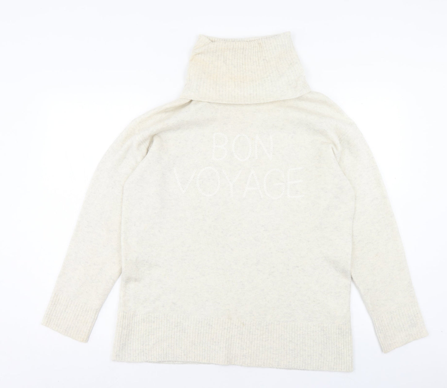 Womens UK Size XS River Island Beige Pullover Jumper