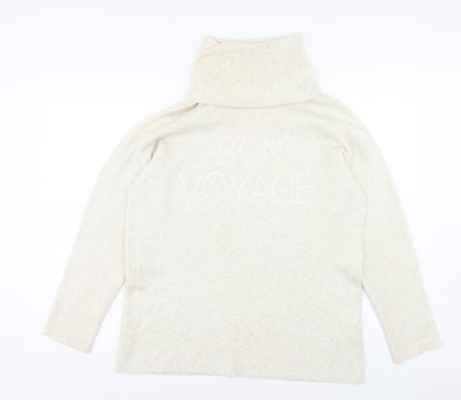 Womens UK Size XS River Island Beige Pullover Jumper