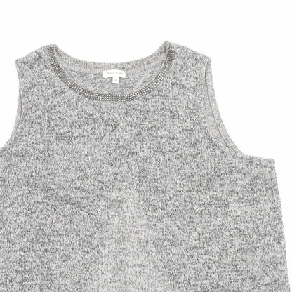 Womens UK Size 10 River Island Grey Basic Tank