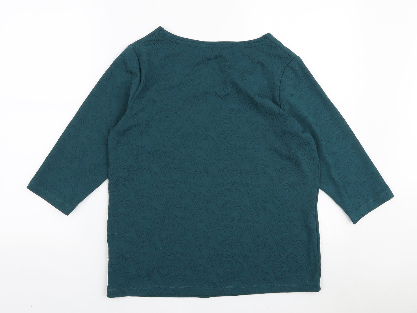 Womens UK Size 14 Marks and Spencer Green Basic T-Shirt