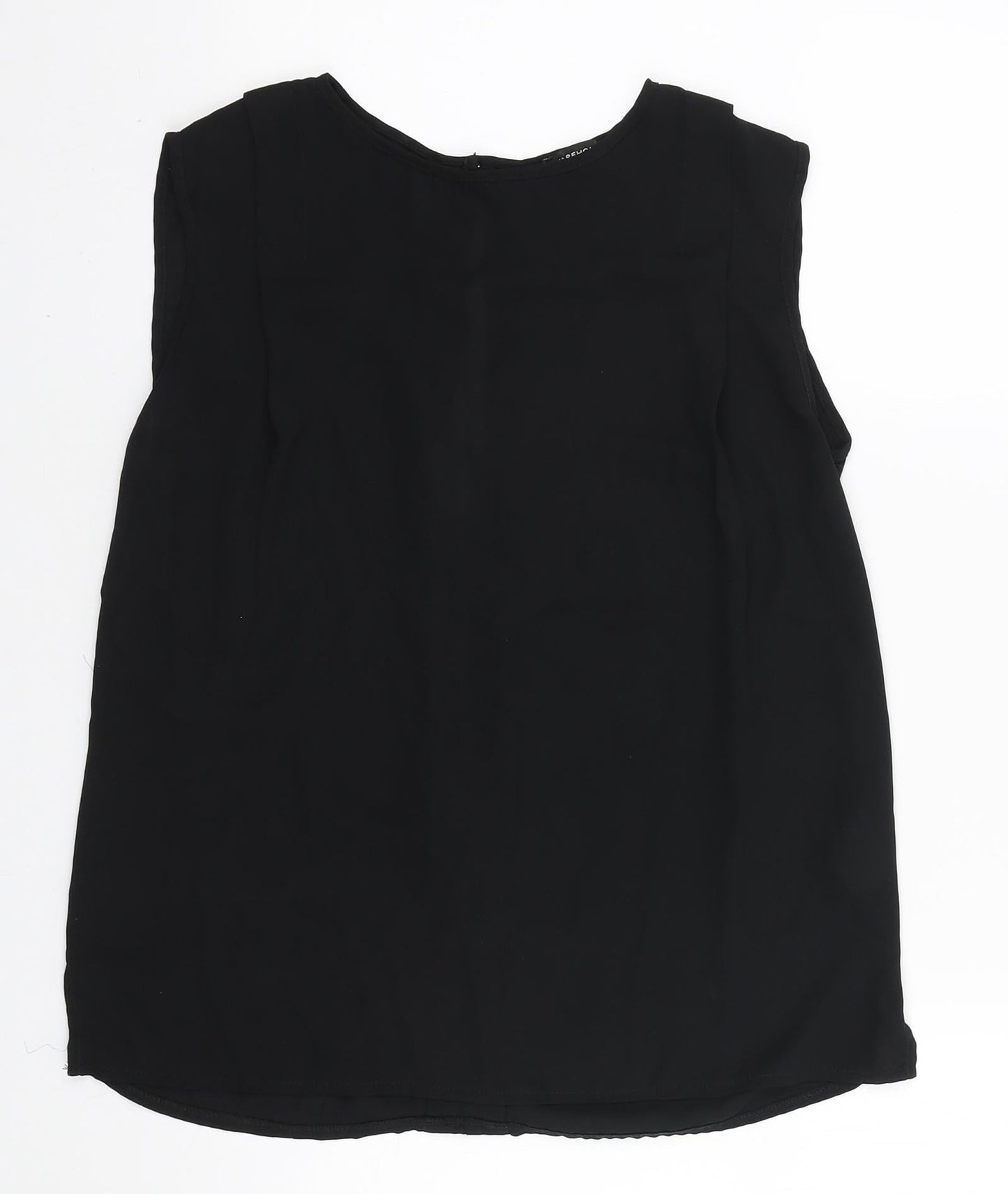 Womens UK Size 10 Warehouse Black Basic Blouse