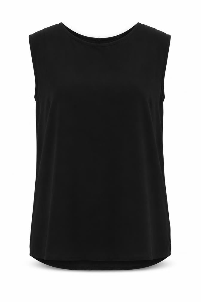 Womens UK Size 10 Warehouse Black Basic Blouse