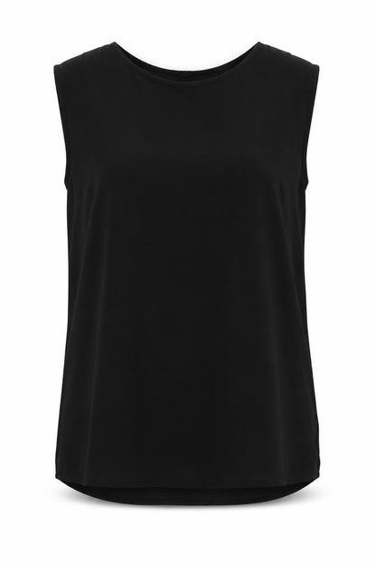 Womens UK Size 10 Warehouse Black Basic Blouse
