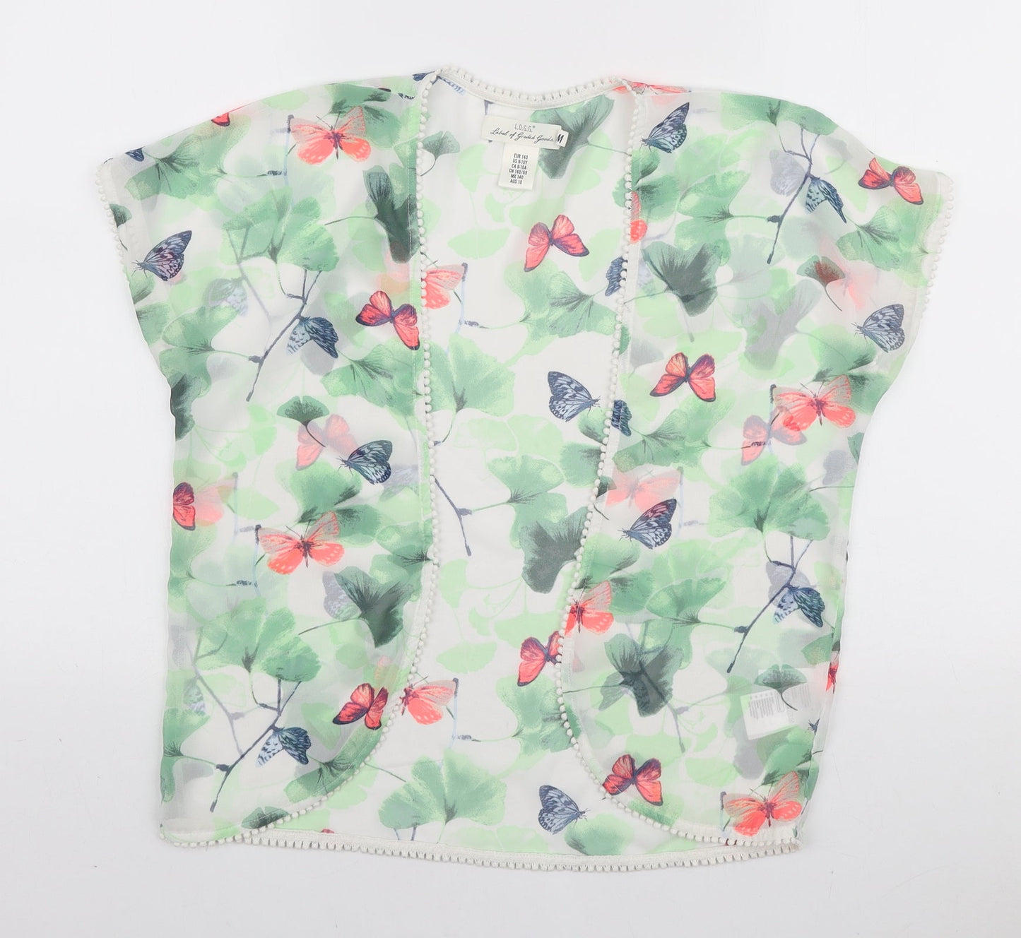 Womens UK Size M H&M Multicoloured Kimono Blouse