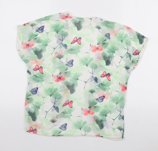 Womens UK Size M H&M Multicoloured Kimono Blouse