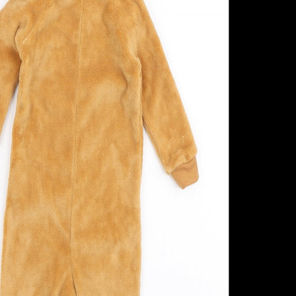 George Girls Brown Solid Polyester Robe One Piece Size 12-18 Months Zip - Blush Pudsey