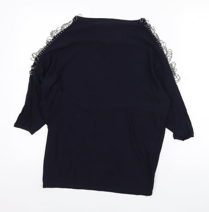 Womens UK Size S Phase Eight Blue Pullover Jumper