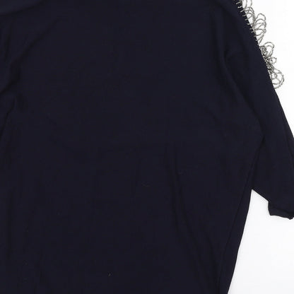 Womens UK Size S Phase Eight Blue Pullover Jumper