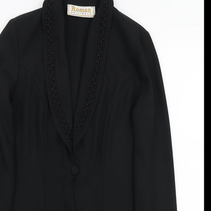 Womens UK Size 10 Roman Originals Black Jacket
