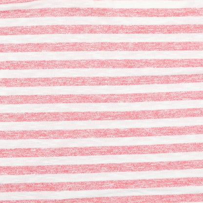 George Womens White V-Neck Striped Polyester Pullover Jumper Size 14