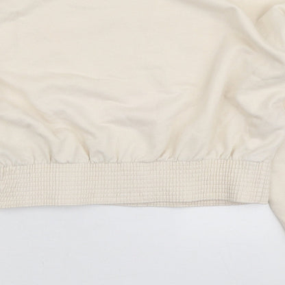 PindyDoll Womens Ivory Polyester Pullover Sweatshirt Size 10 Pullover