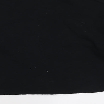 Topshop Womens Black Cotton Pullover Sweatshirt Size S Pullover - Merci Mon Cheri