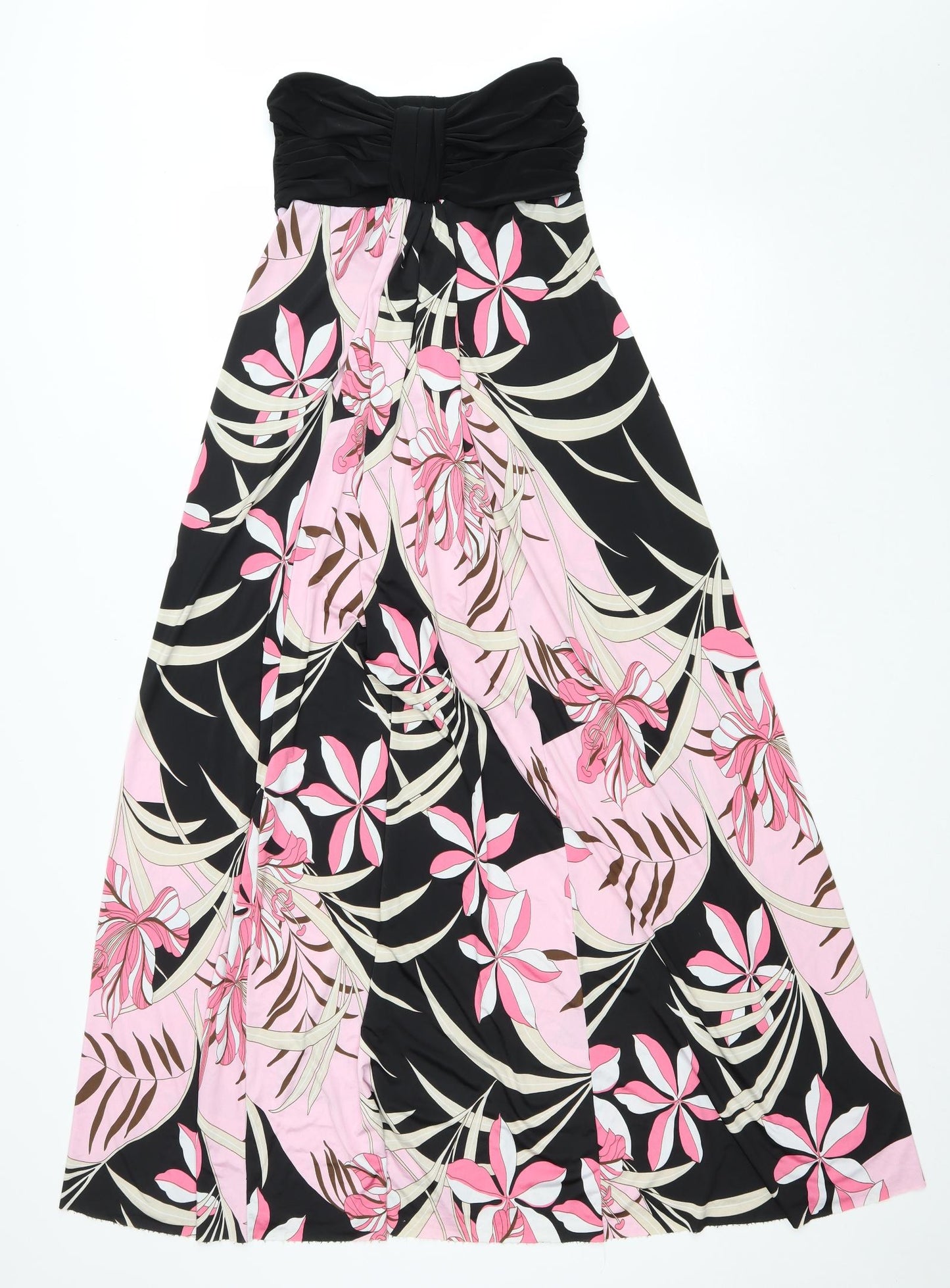 City Goddess Womens Black Floral Polyester Trapeze & Swing Size S Sweetheart Pullover
