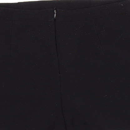 Lost Society Womens Black Polyester Hot Pants Shorts Size 10 L3 in Regular Zip