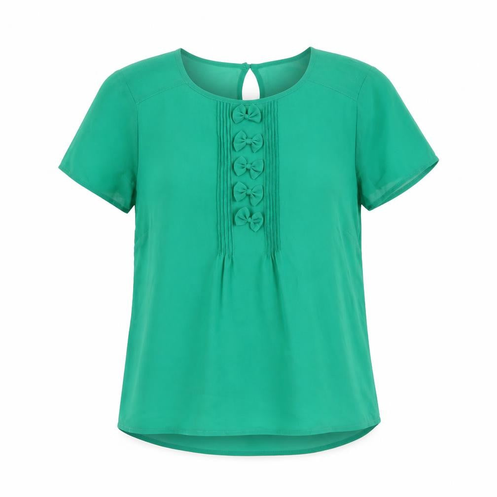 Womens UK Size 8 Monsoon Green Basic T-Shirt
