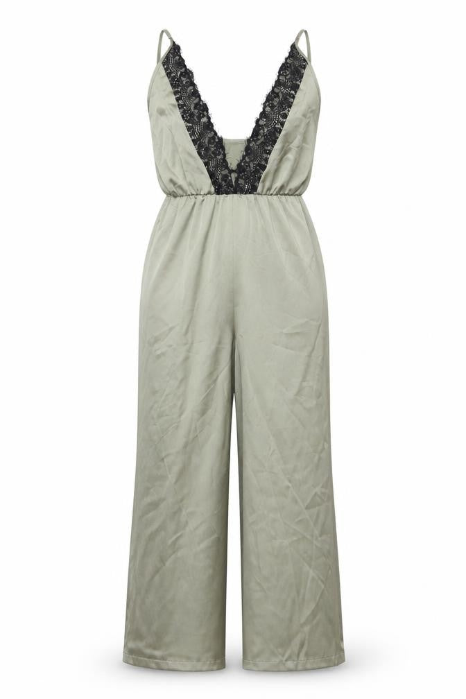 Womens UK Size 6 In the Style One-Piece Green Jumpsuit