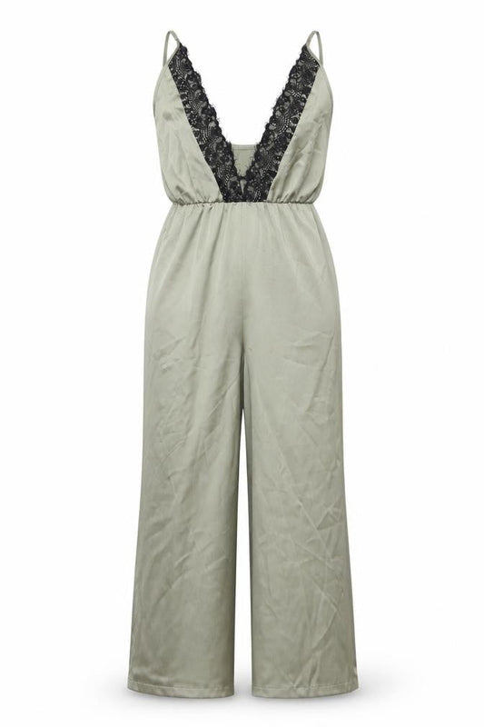 Womens UK Size 6 In the Style One-Piece Green Jumpsuit