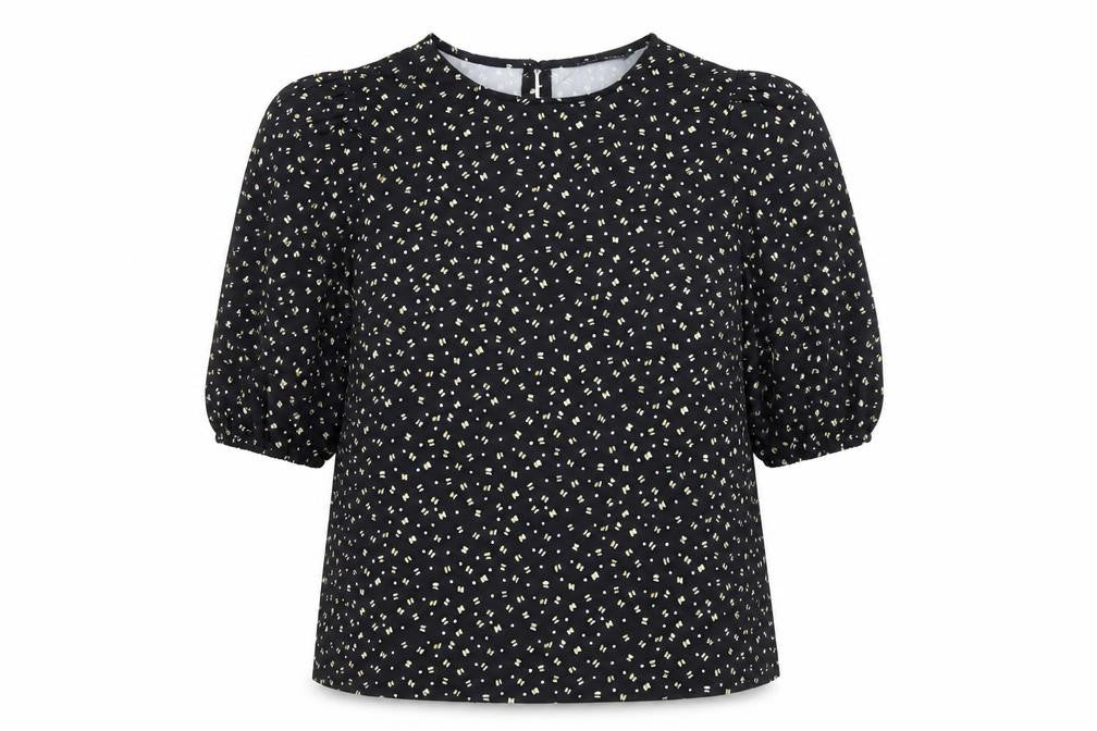 Womens UK Size XS SheIn Black Basic Blouse