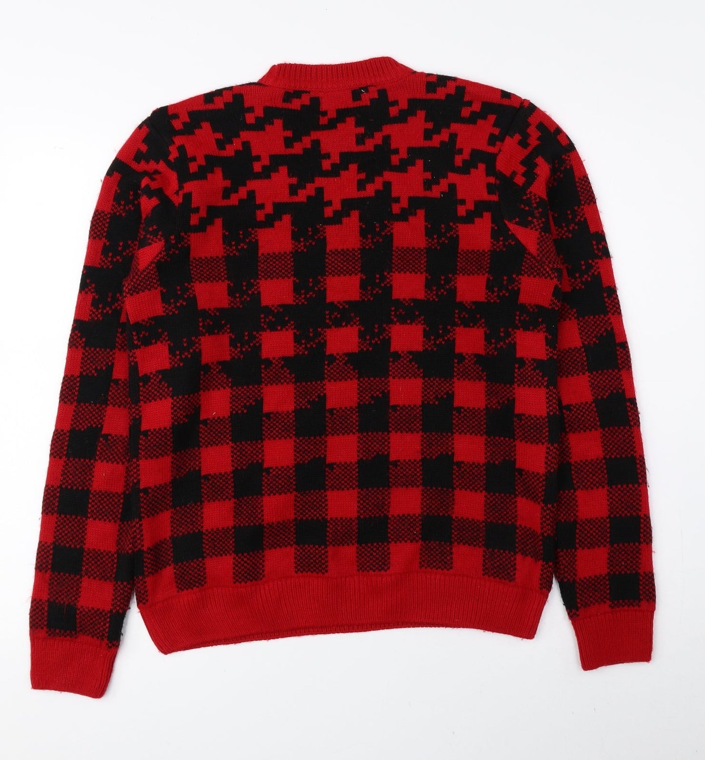 Womens UK Size S Topman Red Pullover Jumper