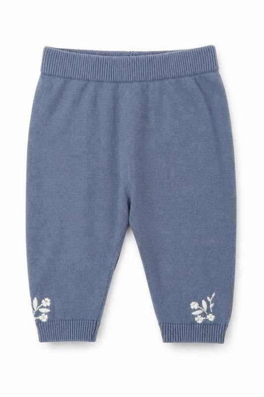 TU Baby Blue Cotton Jogger Leggings Size 0-3 Months Pullover