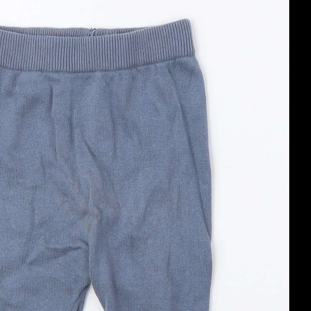 TU Baby Blue Cotton Jogger Leggings Size 0-3 Months Pullover