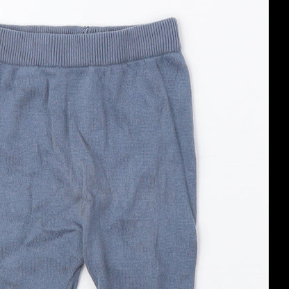 TU Baby Blue Cotton Jogger Leggings Size 0-3 Months Pullover