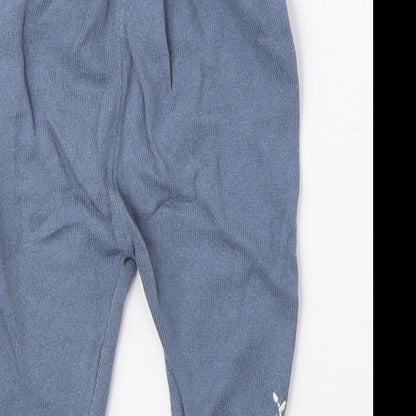 TU Baby Blue Cotton Jogger Leggings Size 0-3 Months Pullover
