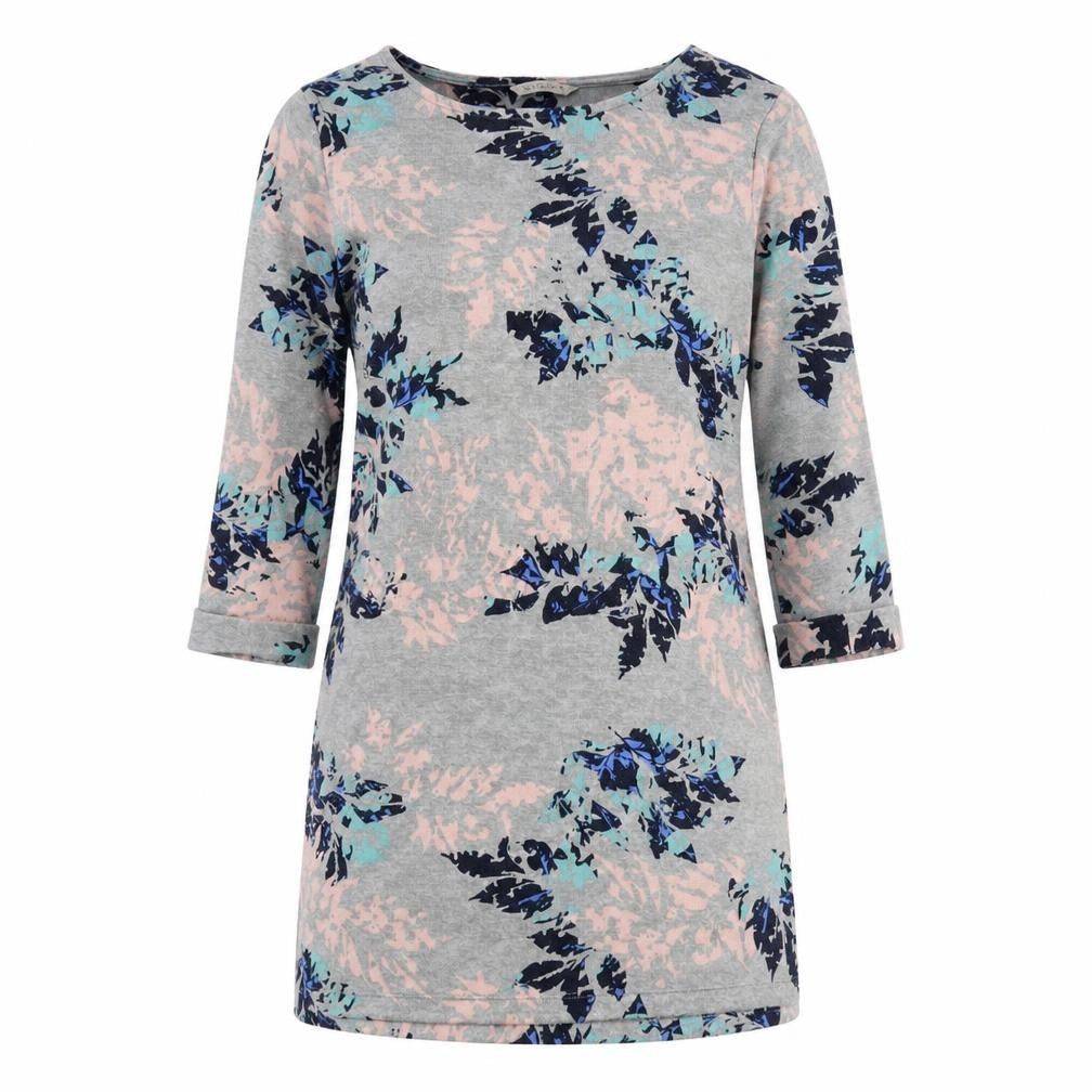Marks and Spencer Womens Multicoloured Geometric Polyester Mini Size 14 Boat Neck Pullover