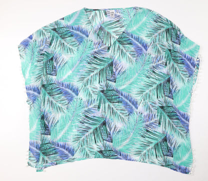 Now Womens Multicoloured Floral Polyester Cover Up Size S