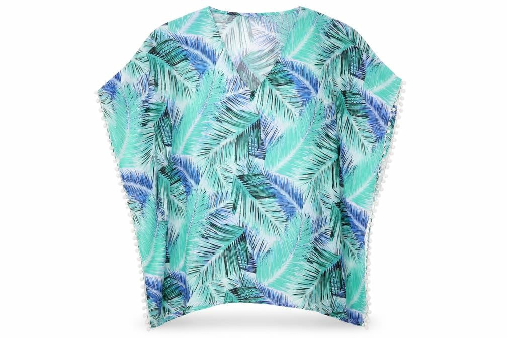 Now Womens Multicoloured Floral Polyester Cover Up Size S