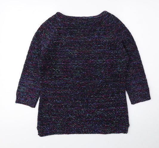 Womens UK Size 12 M&Co Multicoloured Pullover Jumper
