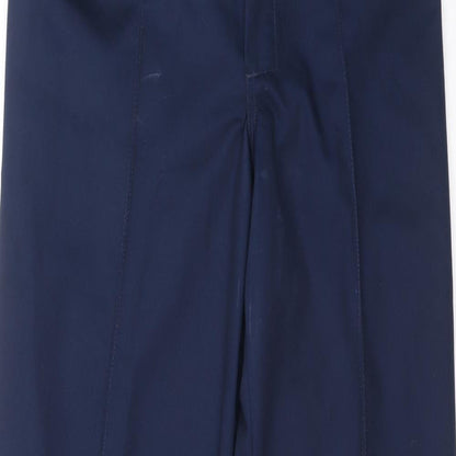 Harpoon Mens Blue Cotton Trousers Size 32 L30 in Zip