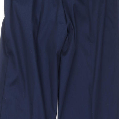 Harpoon Mens Blue Cotton Trousers Size 32 L30 in Zip
