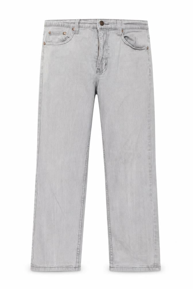 Womens UK Size 34 Cotton Traders Regular Fit Straight Grey Jeans