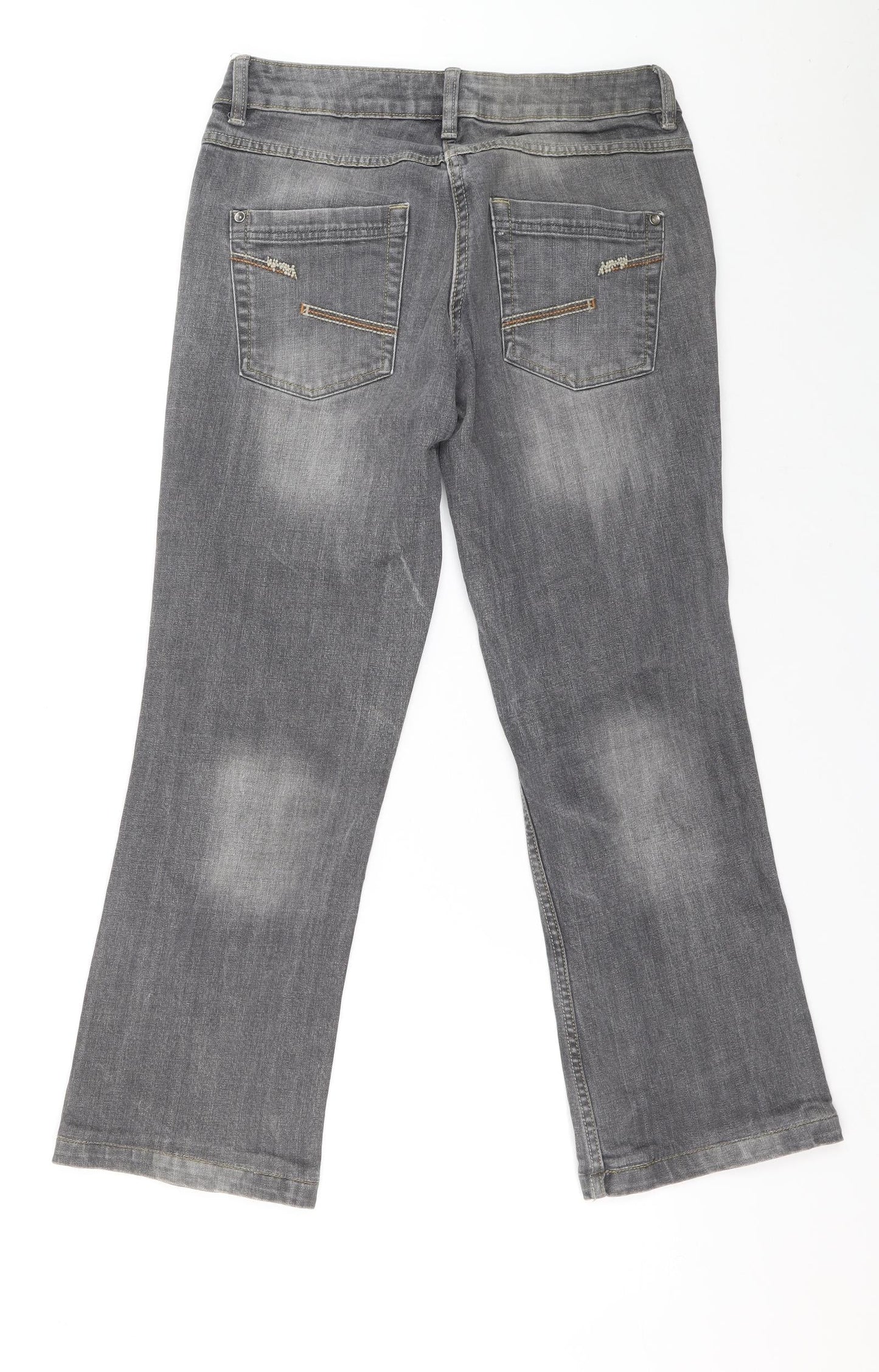 Womens UK Size 40 Blue motion Relaxed Fit Bootcut Grey Jeans