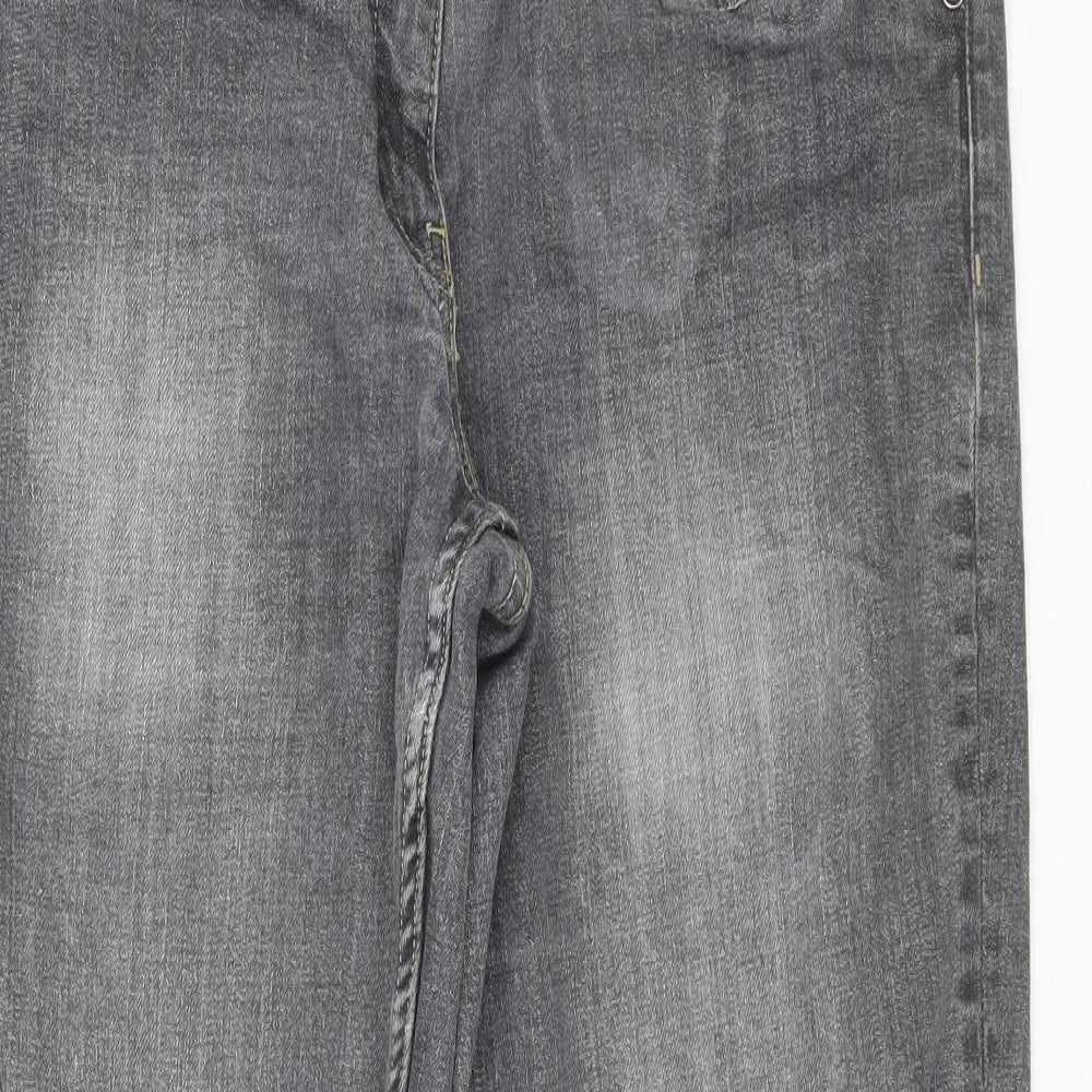 Womens UK Size 40 Blue motion Relaxed Fit Bootcut Grey Jeans
