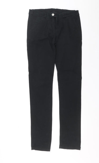 Womens UK Size M BIG STAR Relaxed Fit Skinny Black Jeans