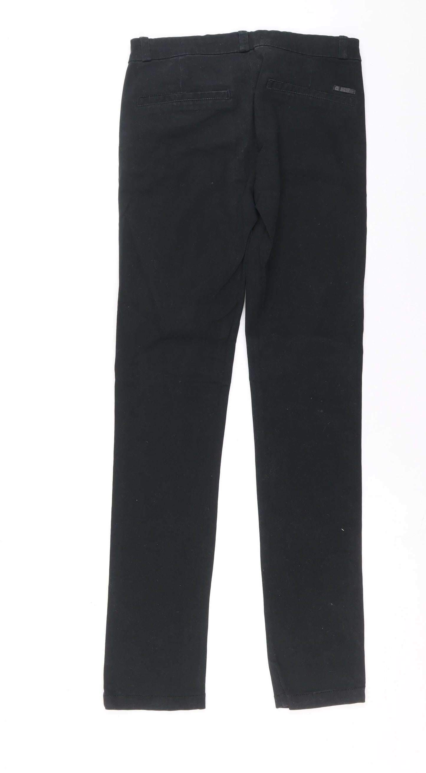 Womens UK Size M BIG STAR Relaxed Fit Skinny Black Jeans