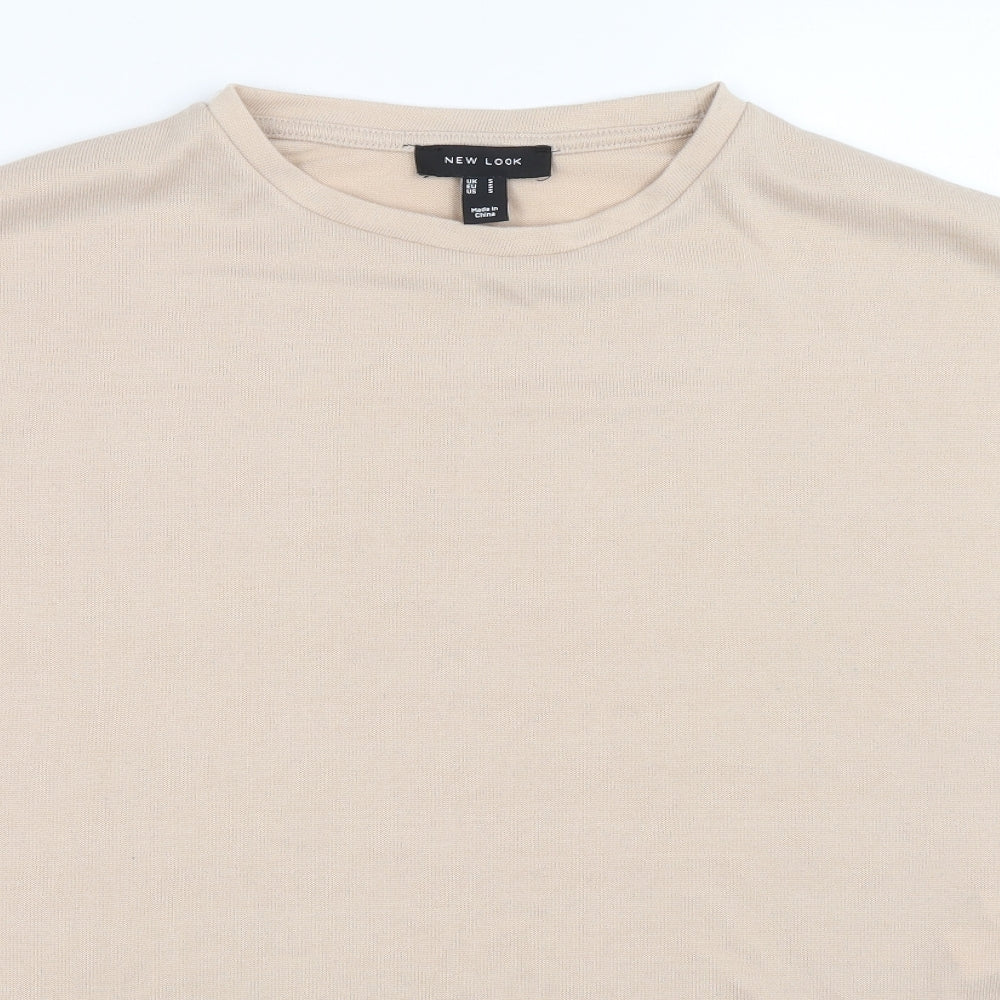 Womens UK Size S New Look Beige Pullover Jumper