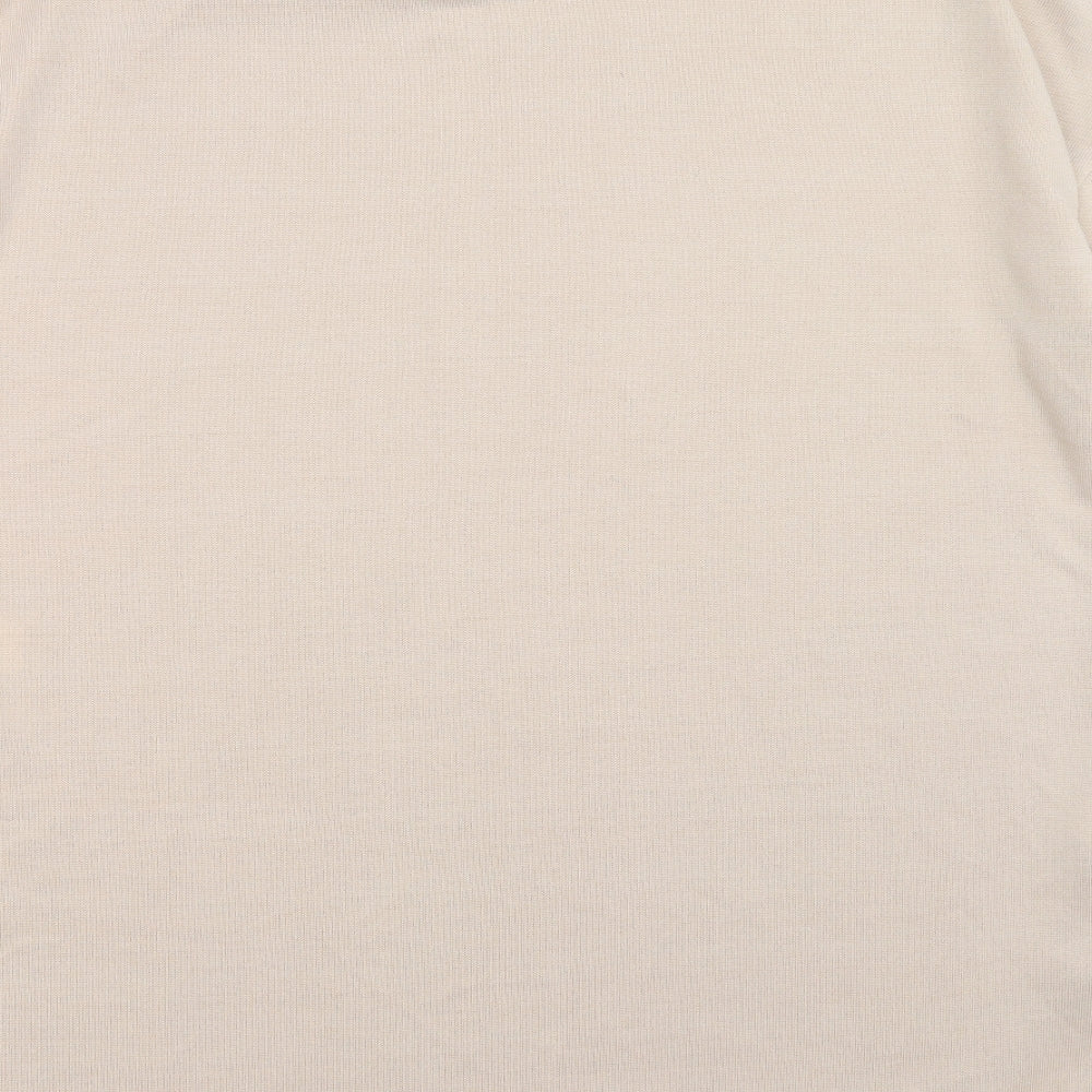 Womens UK Size S New Look Beige Pullover Jumper